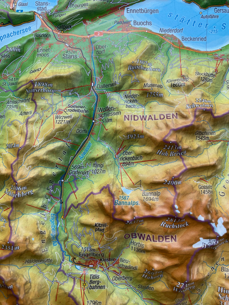 3D Reliefkarte Zentralschweiz Klein Georelief Vertriebs GbR Dresden