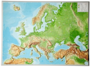 3D Reliefkarte Europa gross - georelief Vertriebs GbR Dresden