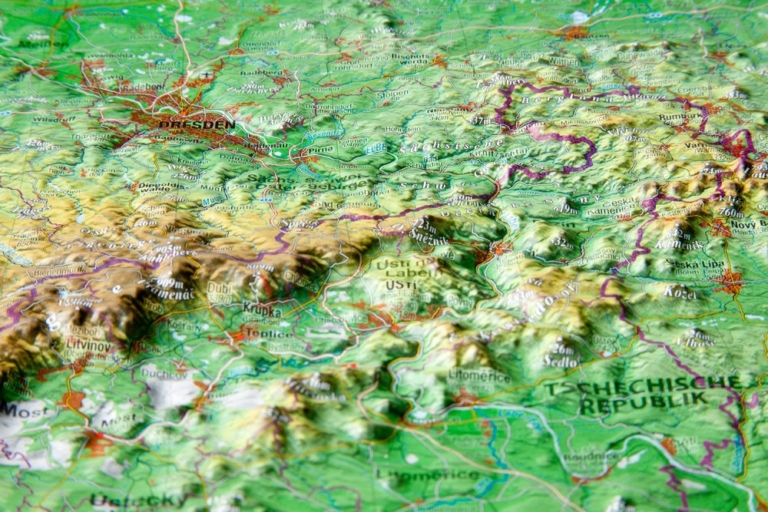 3D Raised Relief Map Alps Large - Georelief GbR - Made In Germany